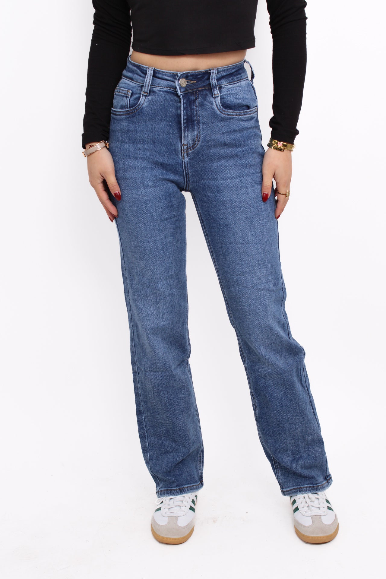 ''PETITE'' STRAIGHT LEG JEANS 5360-3 - DENIM