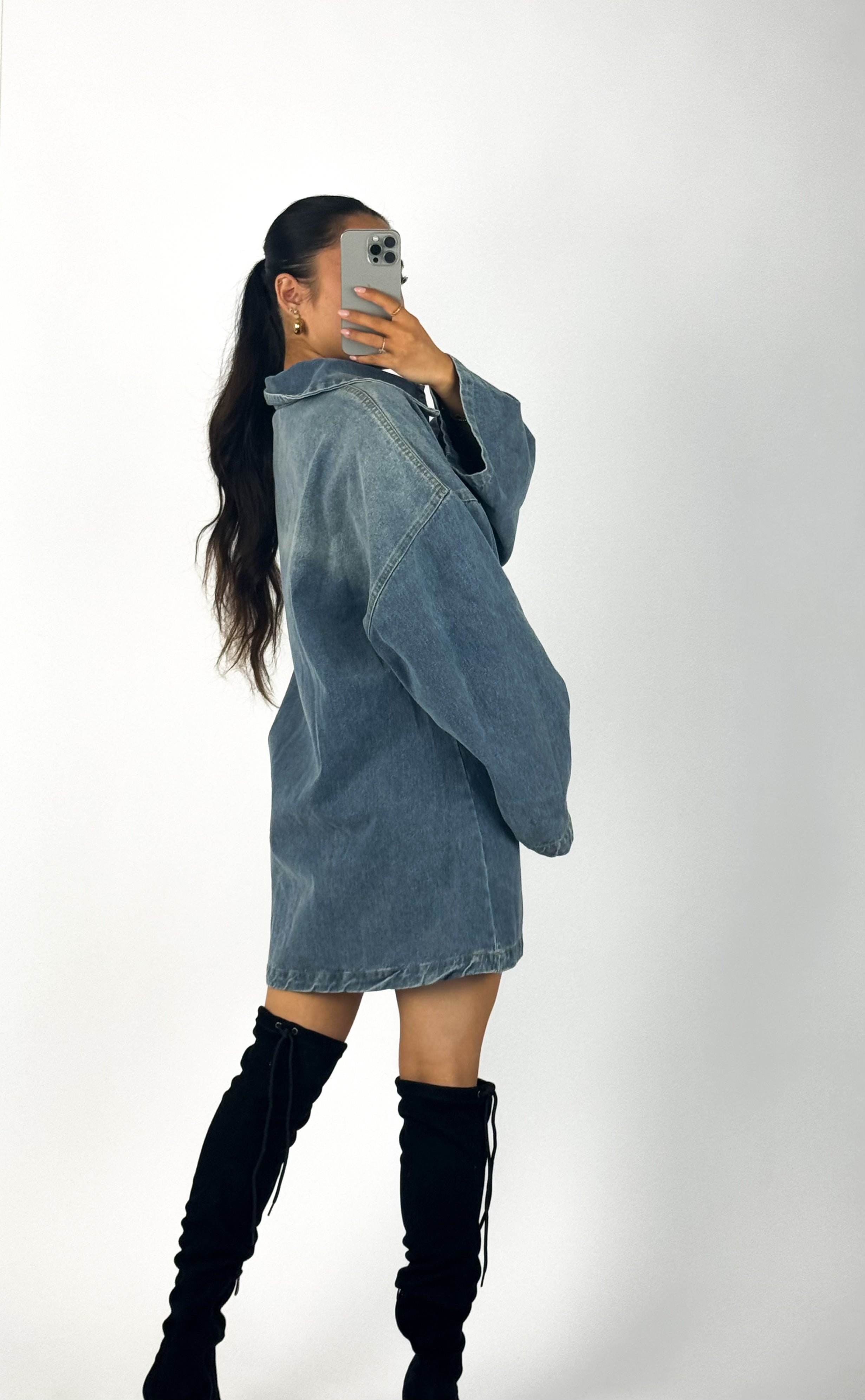DENIM BLOUSE