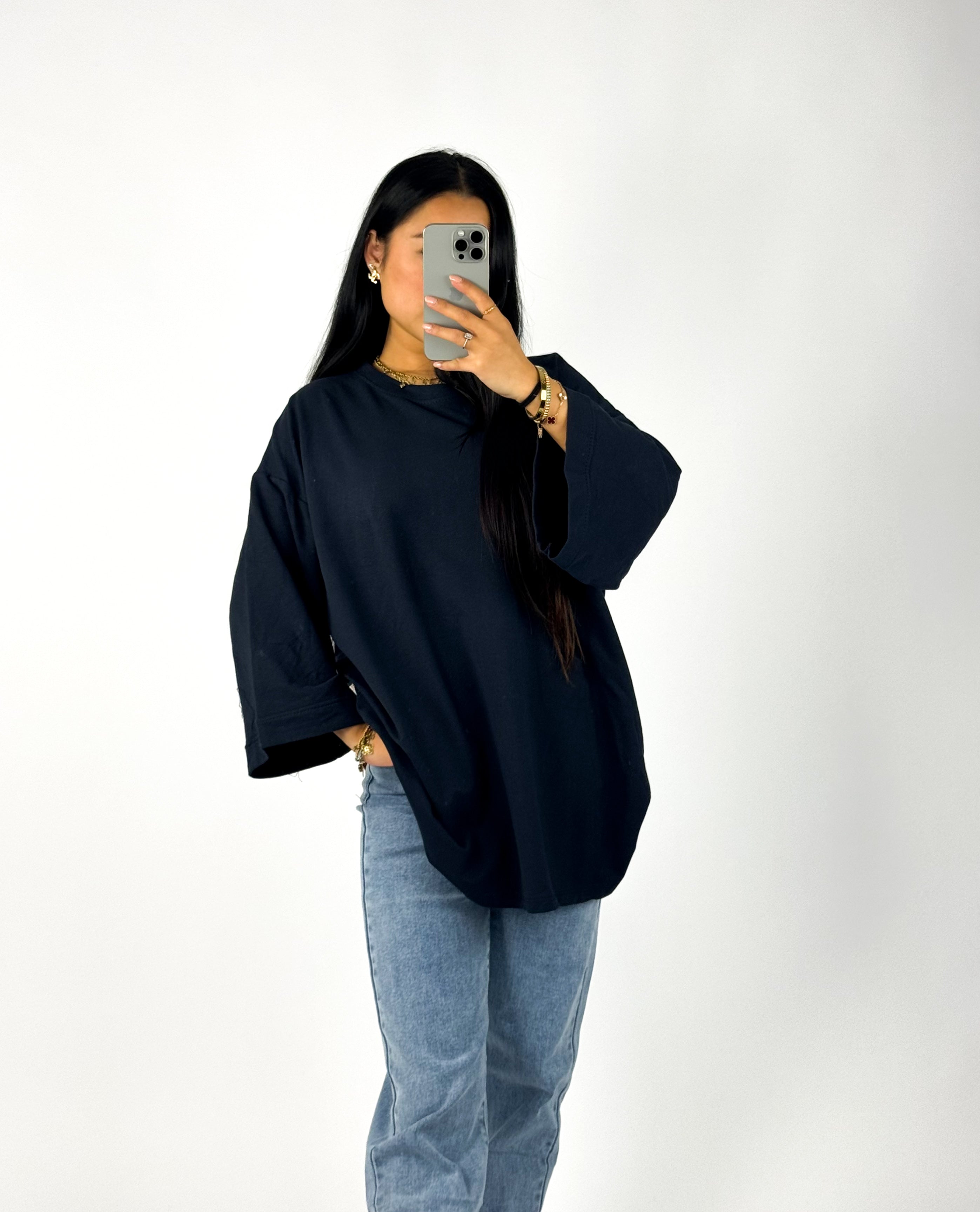 OVERSIZED BASIC T - NAVY