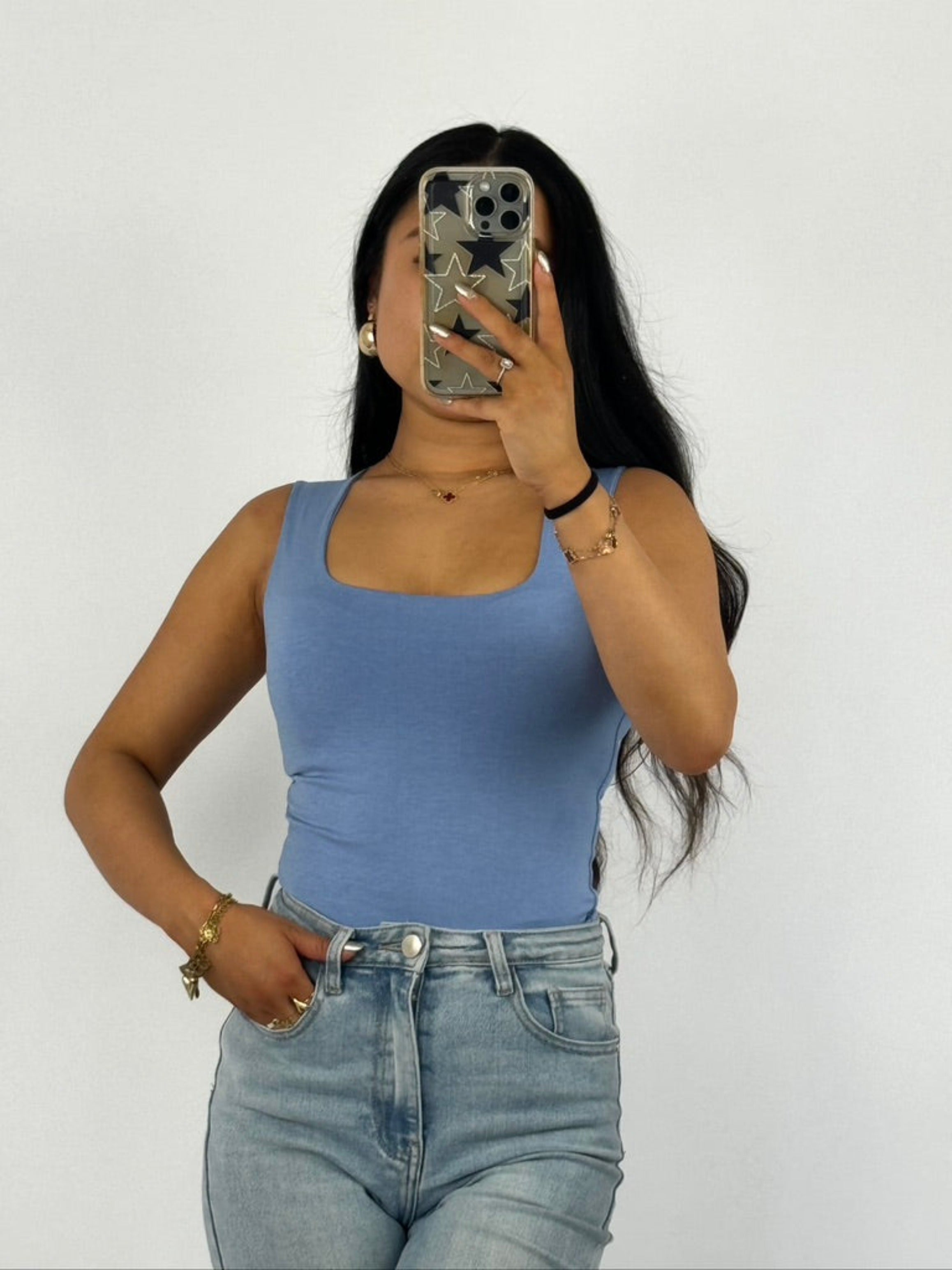 SQUARE TANK TOP - LAVENDEL