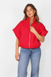 ZIPPER SLEEVELESS HOODIE