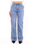 ''PLUSSIZE TALL'' WIDE LEG GOODIES JEANS - DENIM