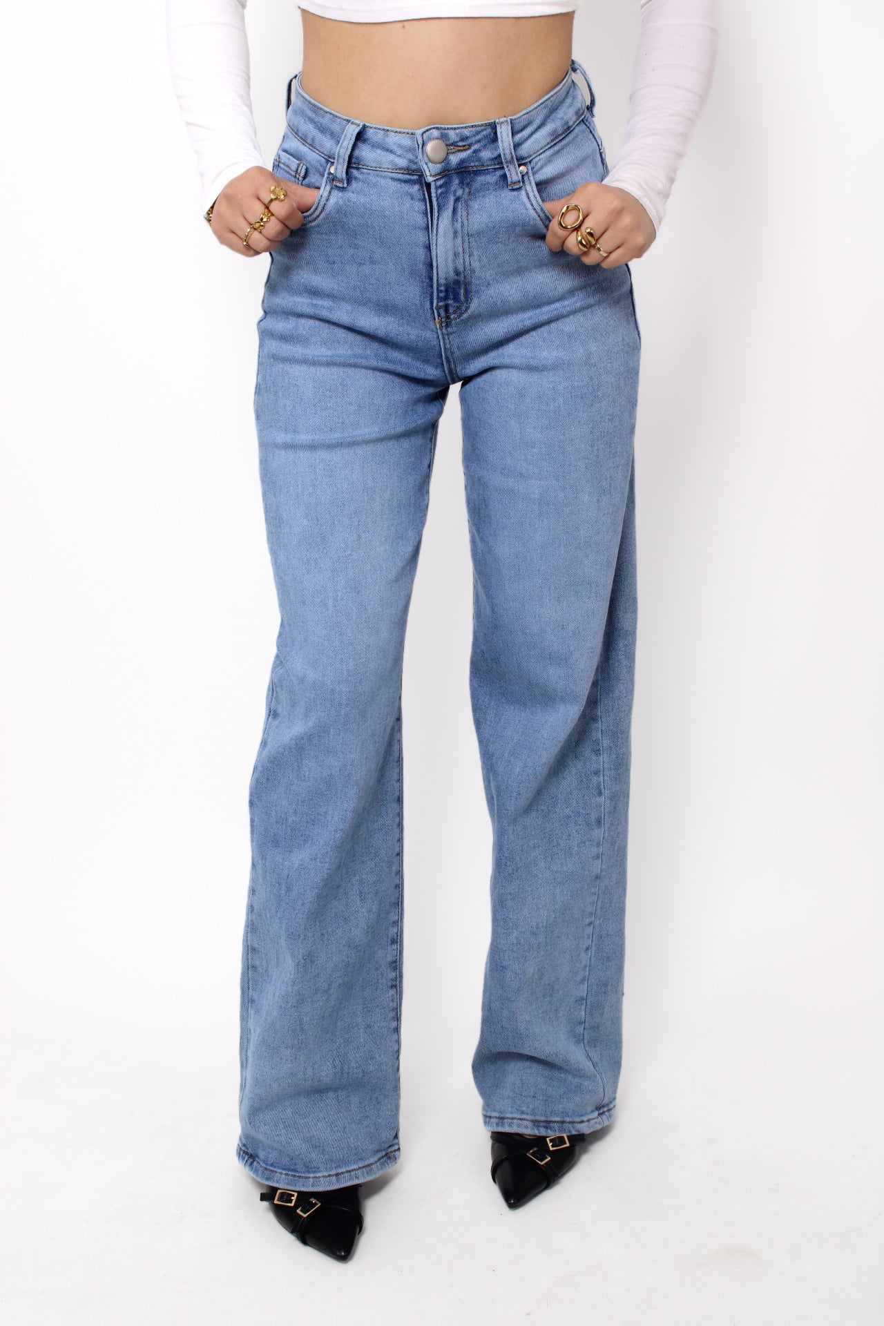 ''PLUSSIZE'' WIDE LEG JEANS 2786/2787 - DENIM