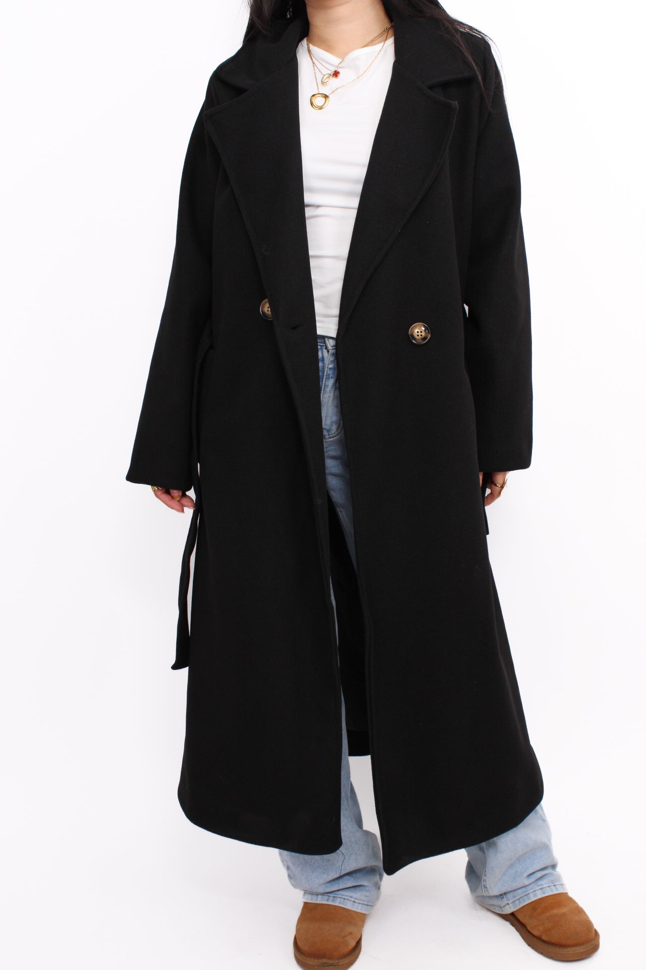 CLEO COAT - BLACK