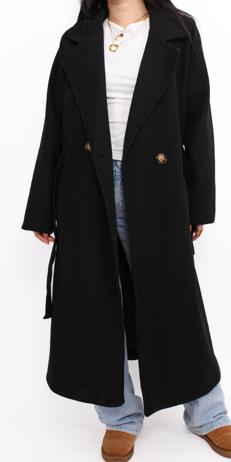 CLEO COAT - BLACK