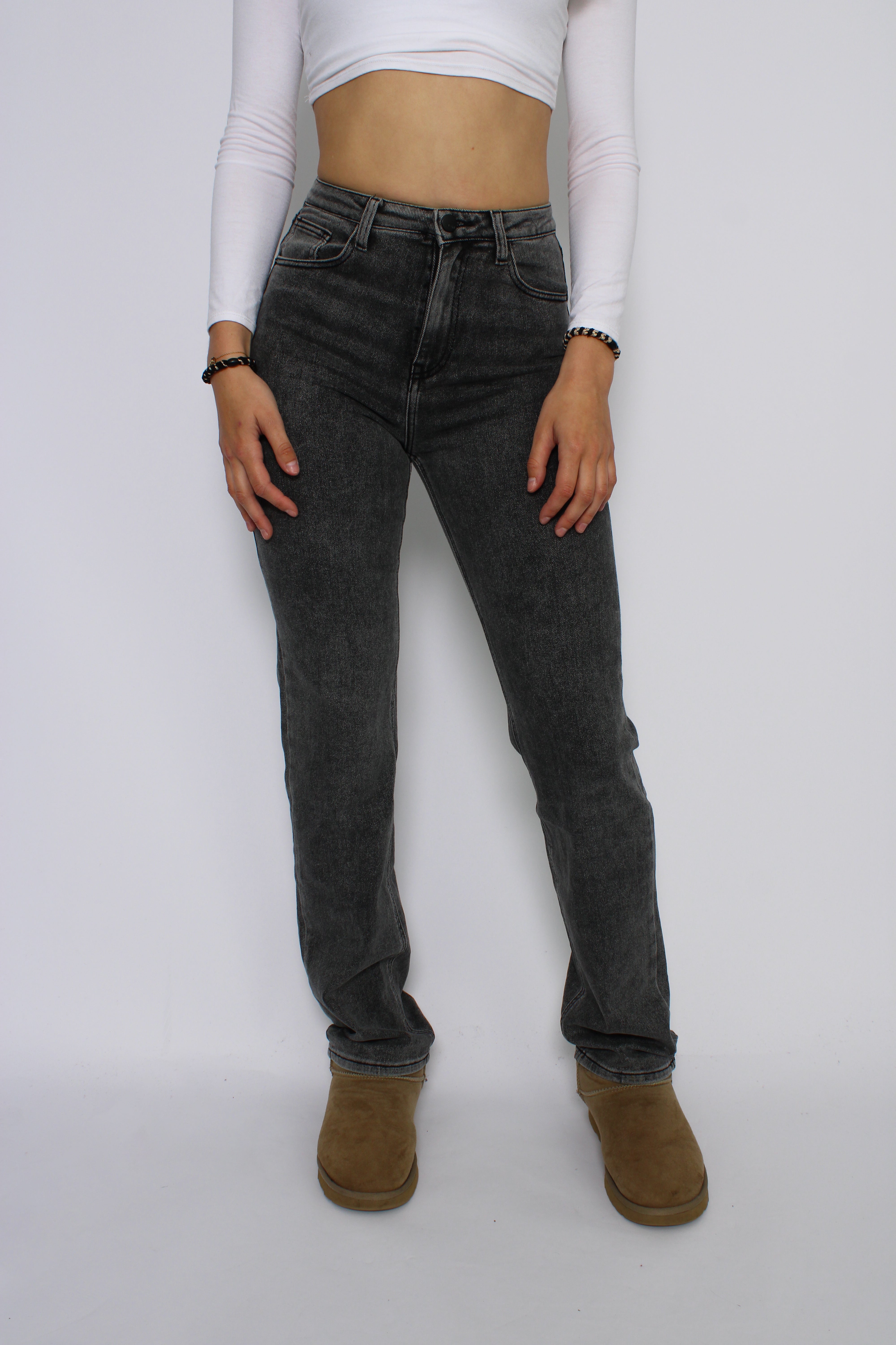 ''TALL'' STRAIGHT LEG JEANS 2696 - GREY