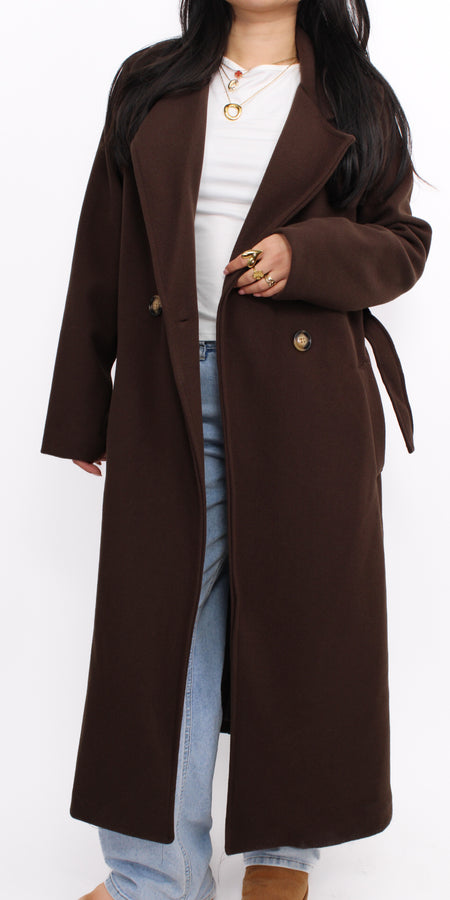CLEO COAT - BROWN