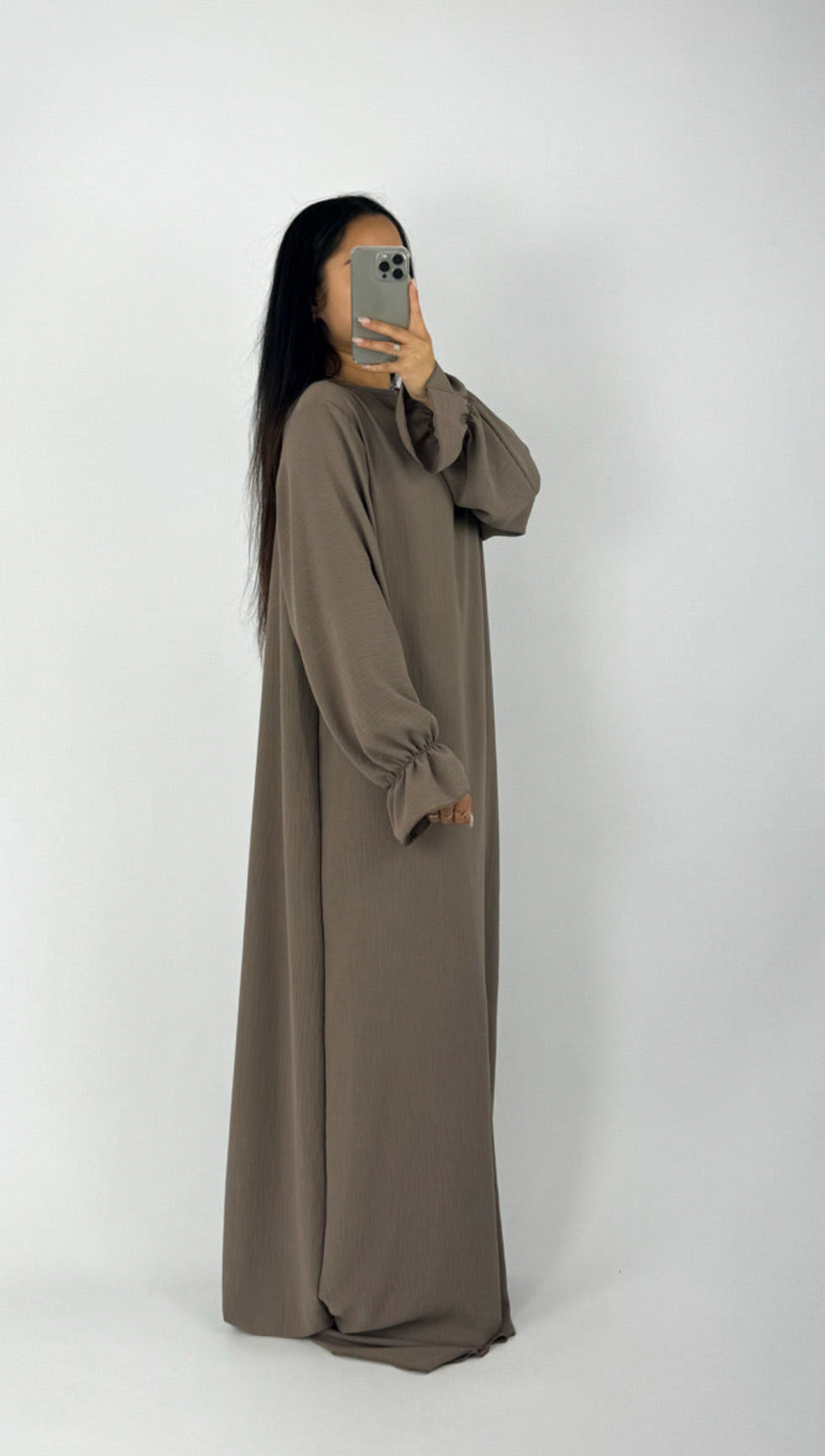 BEYZA DRESS - TAUPE