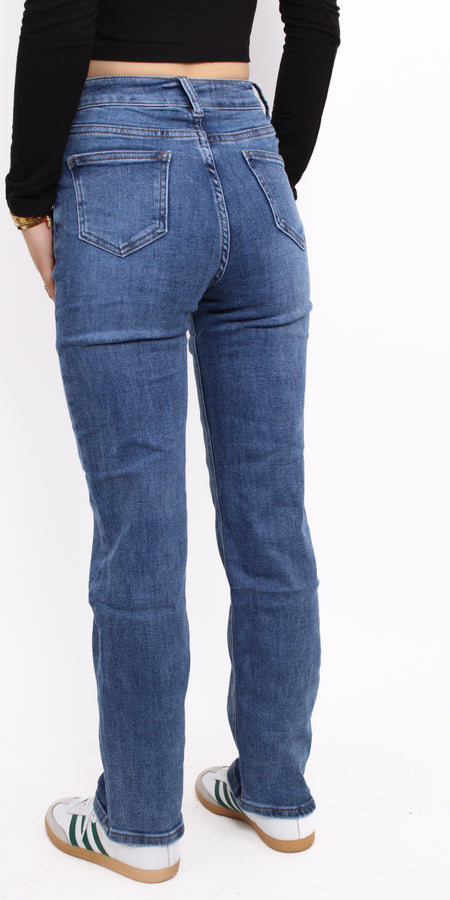 ''PETITE'' STRAIGHT LEG JEANS 5360-3 - DENIM