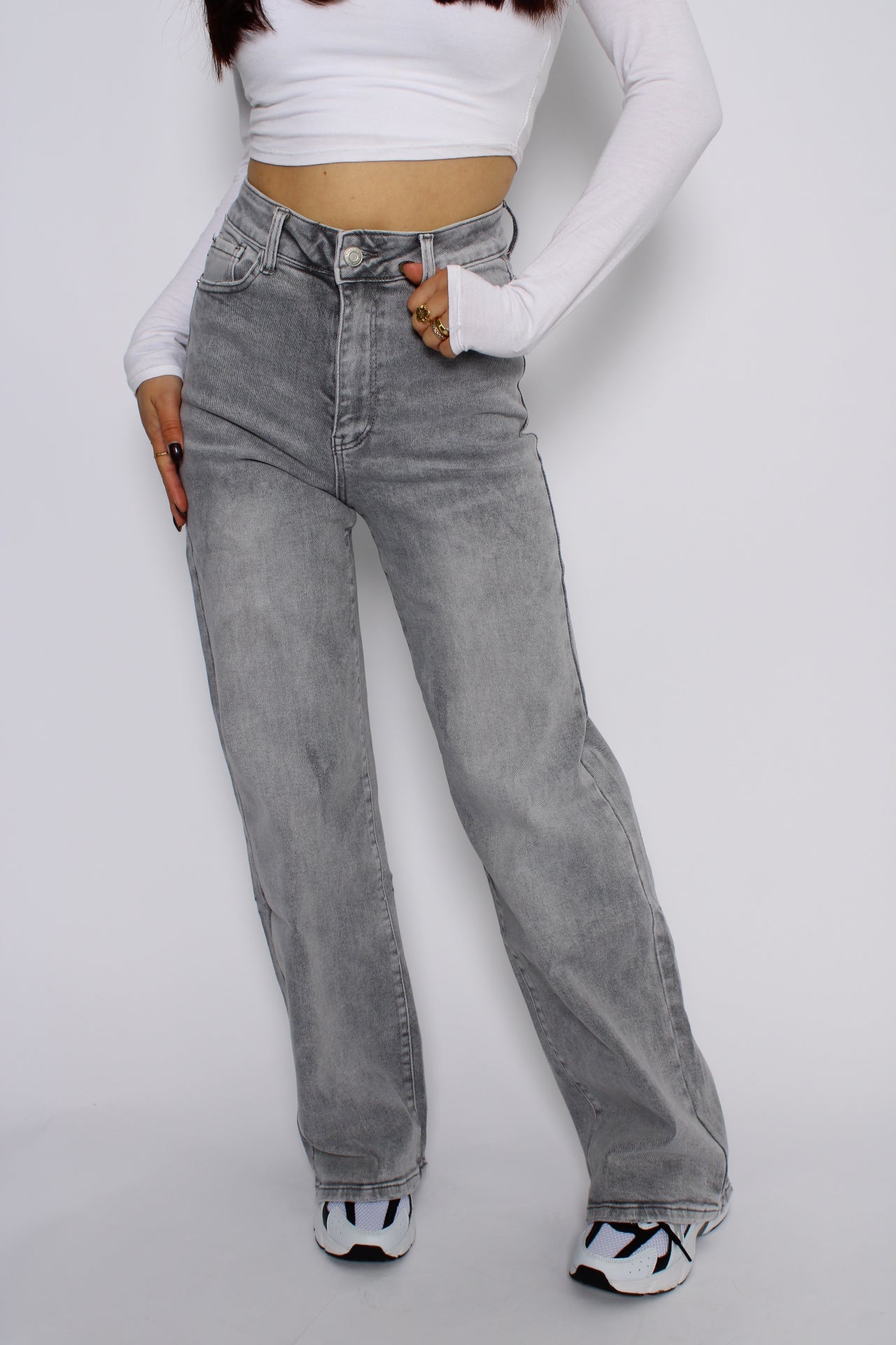 DAD FIT JEANS 265 - LIGHT GREY