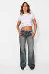 ''TALL'' FOLD OVER JEANS 2032