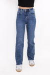 ''PETITE'' STRAIGHT LEG JEANS 5360-3 - DENIM