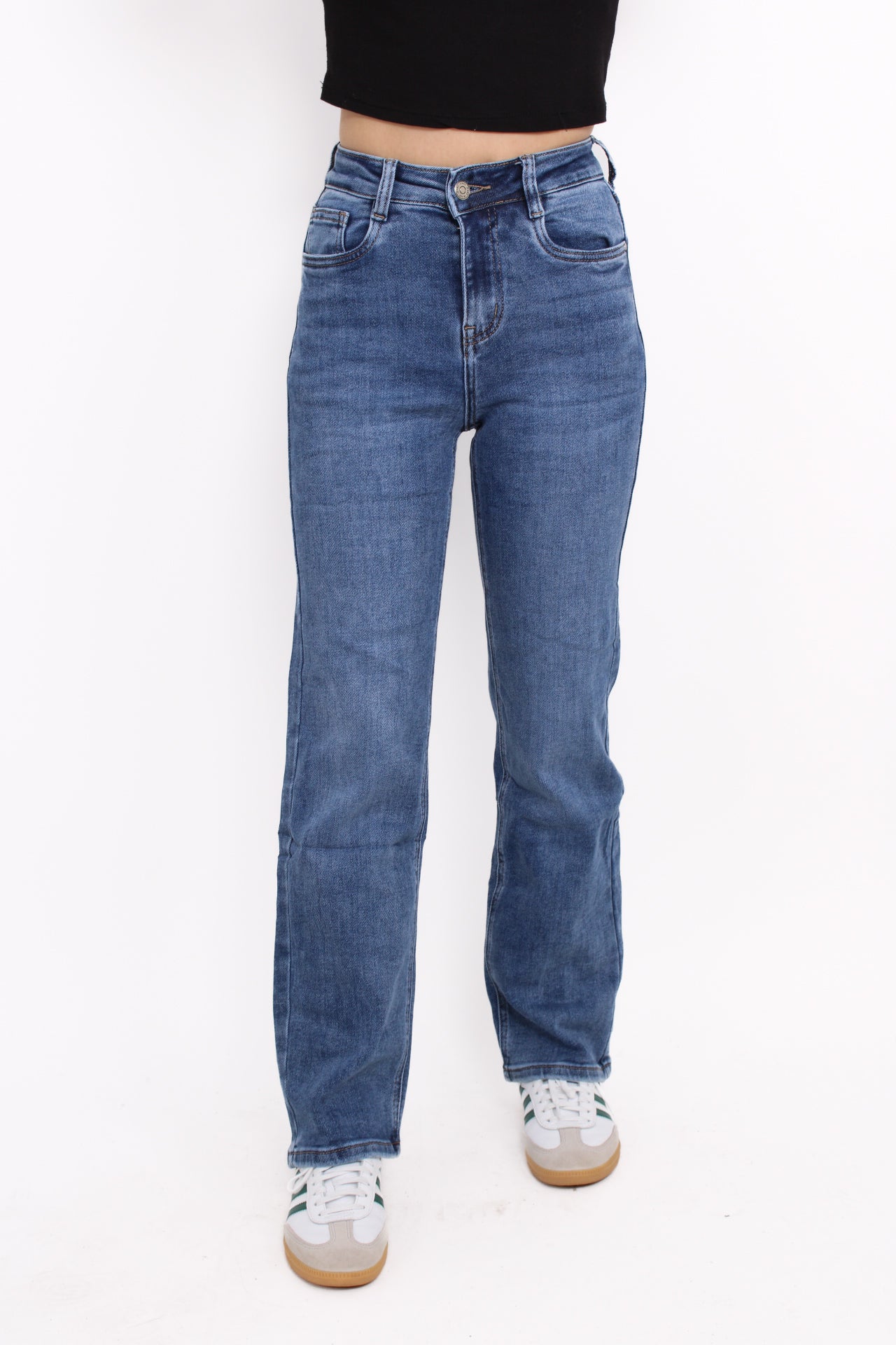''PETITE'' STRAIGHT LEG JEANS 5360-3 - DENIM