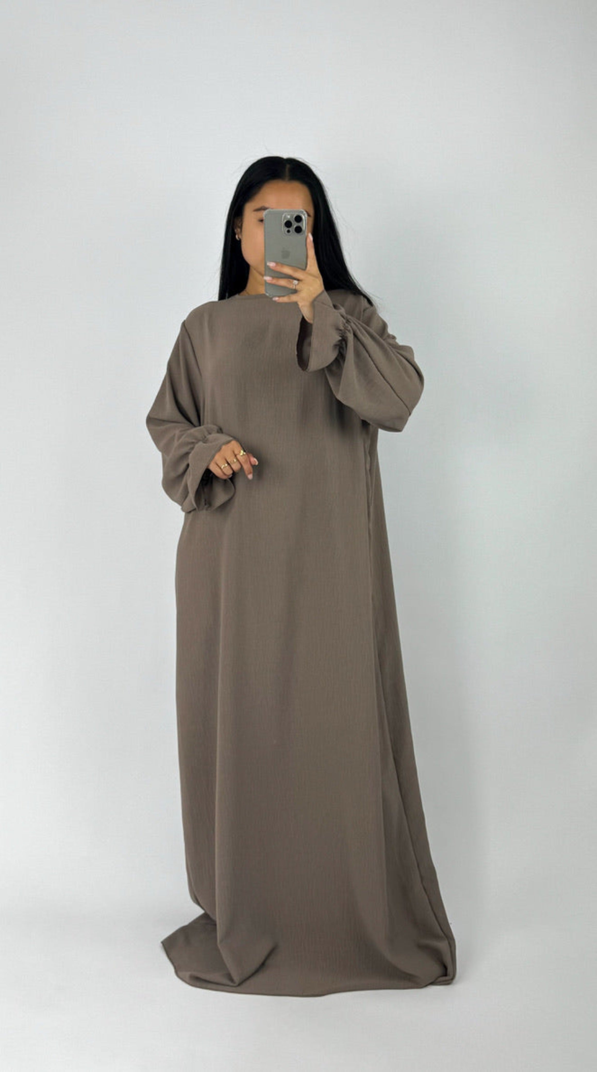 BEYZA DRESS - TAUPE