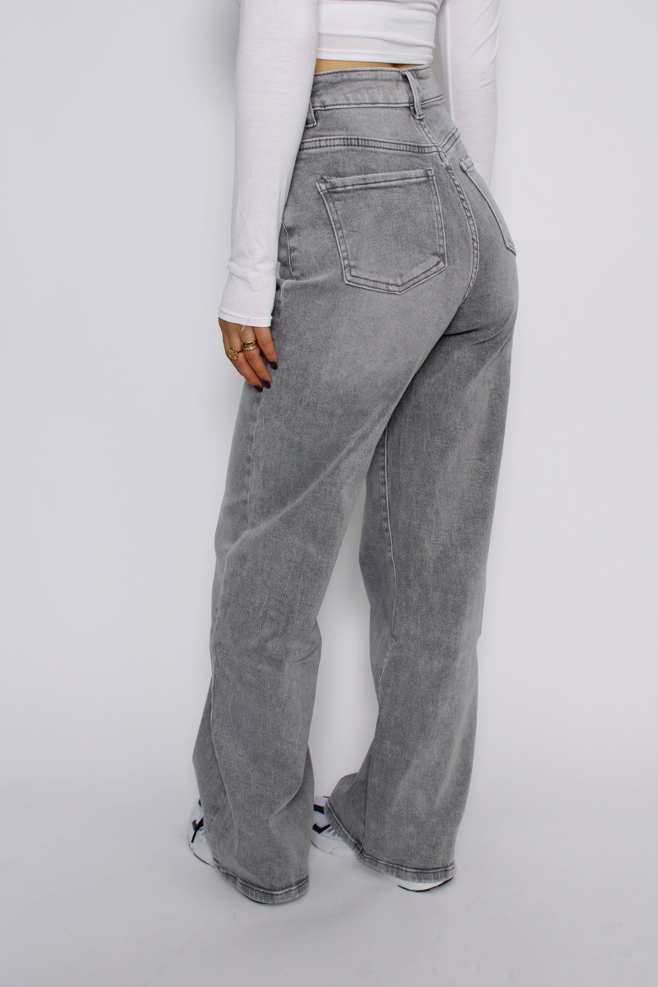 DAD FIT JEANS 265 - LIGHT GREY
