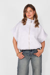 ZIPPER SLEEVELESS HOODIE