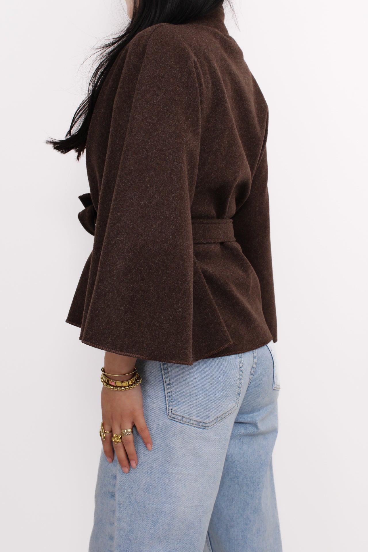 FRANCES PONCHO - BROWN