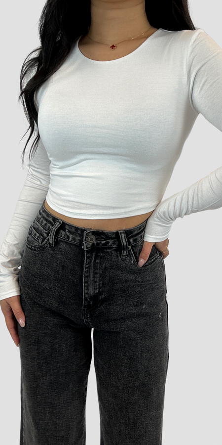 CHUN BASIC TOP - WHITE 