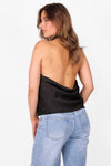 SILK HALTER TOP