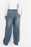 ''PETITE'' BALLOON FOLD OVER JEANS 1645