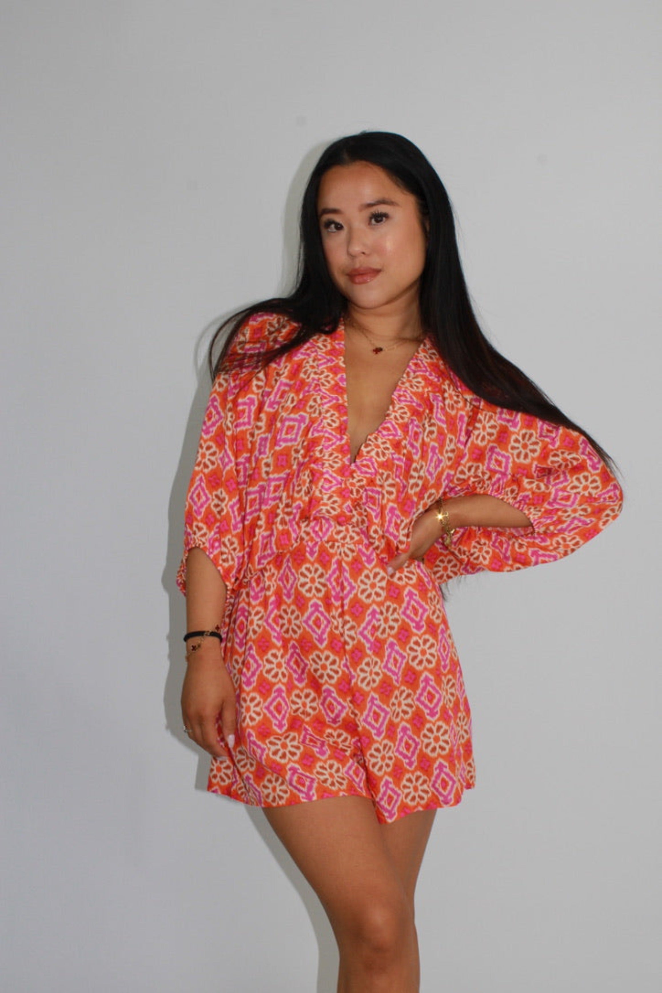 SOFIA PLAYSUIT - ORANGE