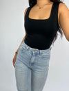 SQUARE TANK TOP - BLACK
