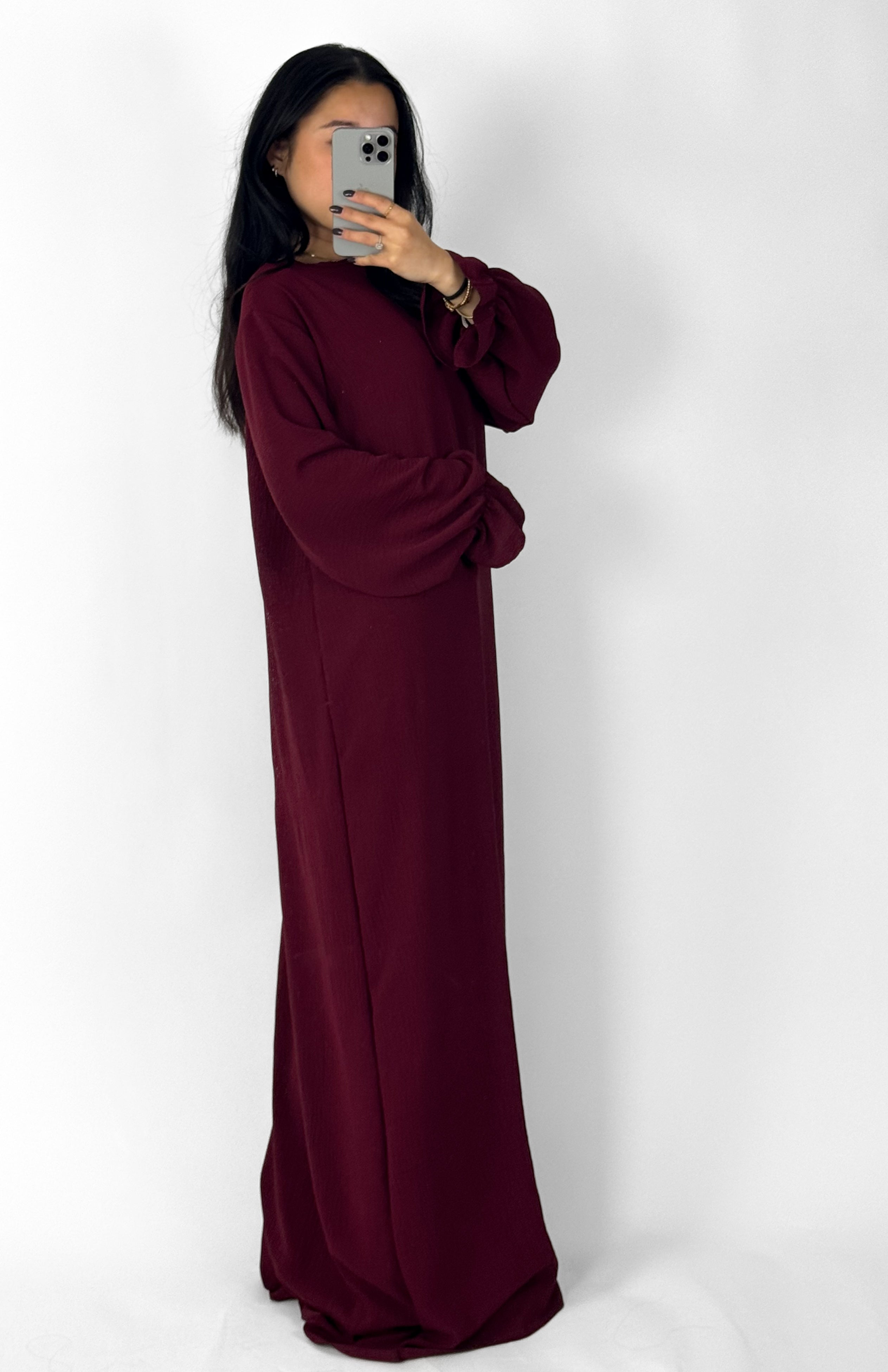 BEYZA DRESS - BORDEAUX