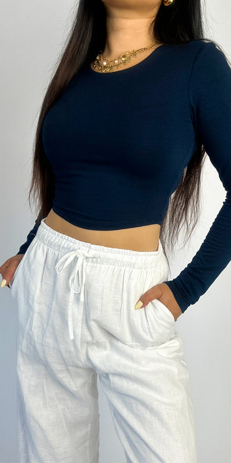 CHUN BASIC TOP - NAVY