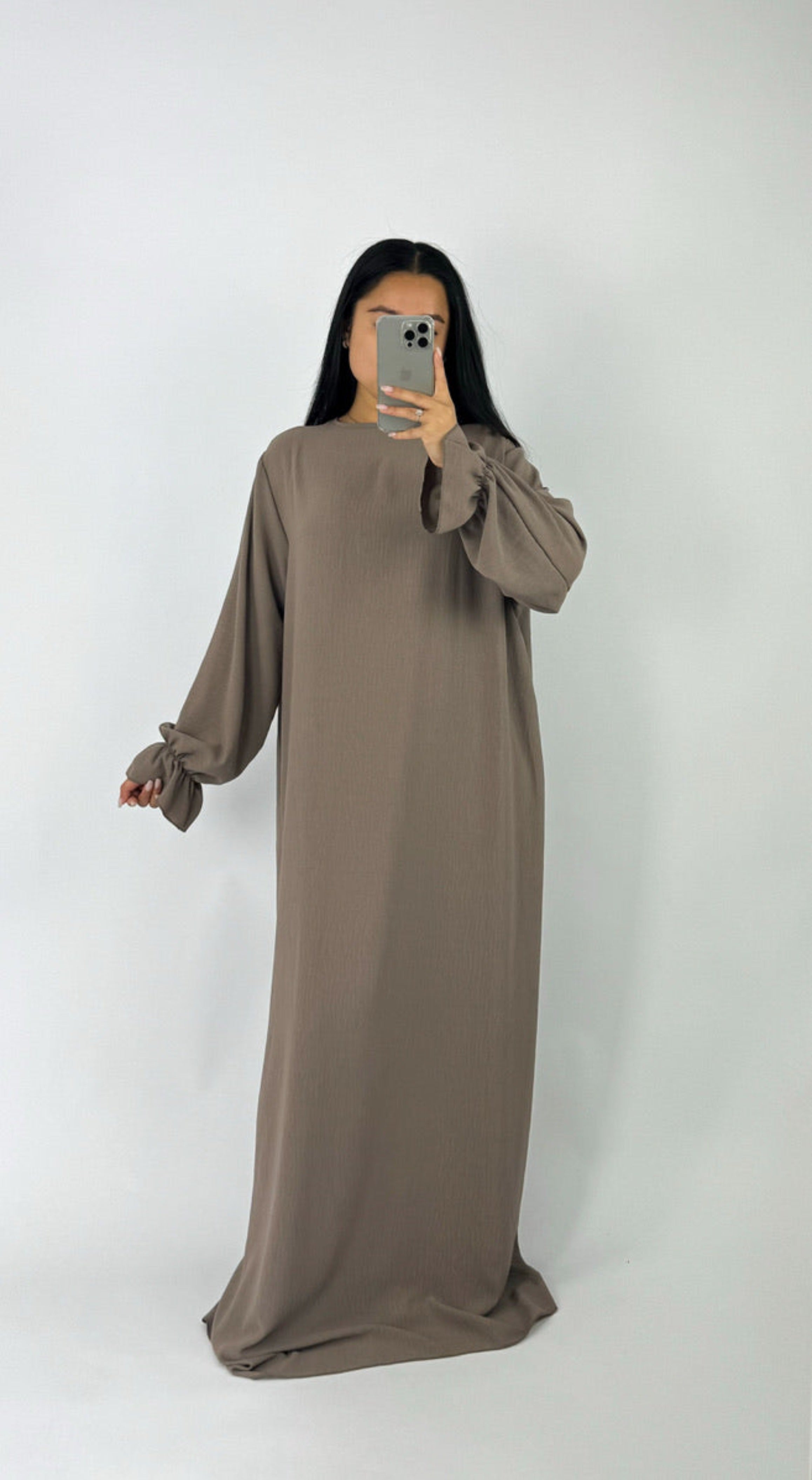 BEYZA DRESS - TAUPE