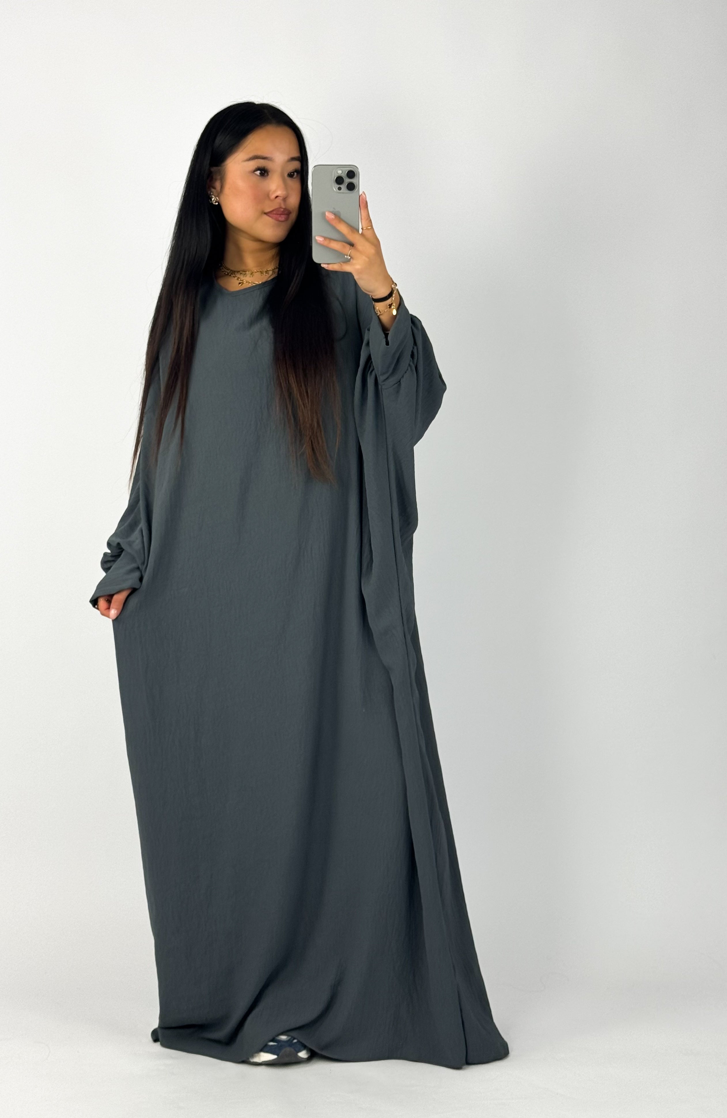 RIMA DRESS - DARK GREY