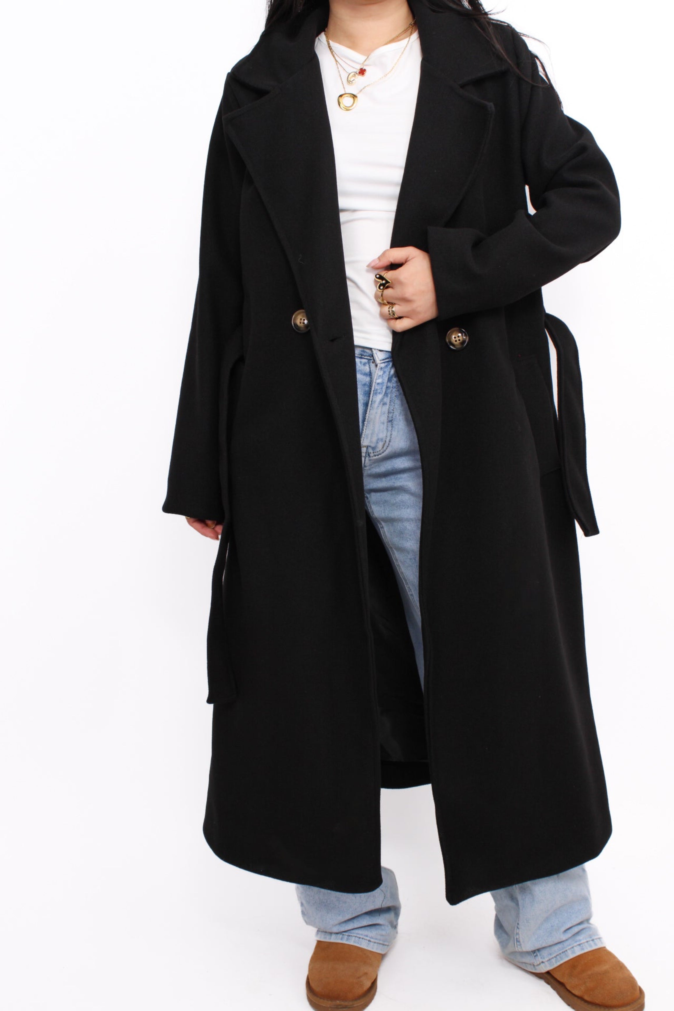 CLEO COAT - BLACK
