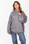 OVERSIZED ZIPPER KNIT