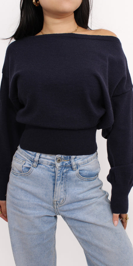 AUBREY SWEATER - NAVY