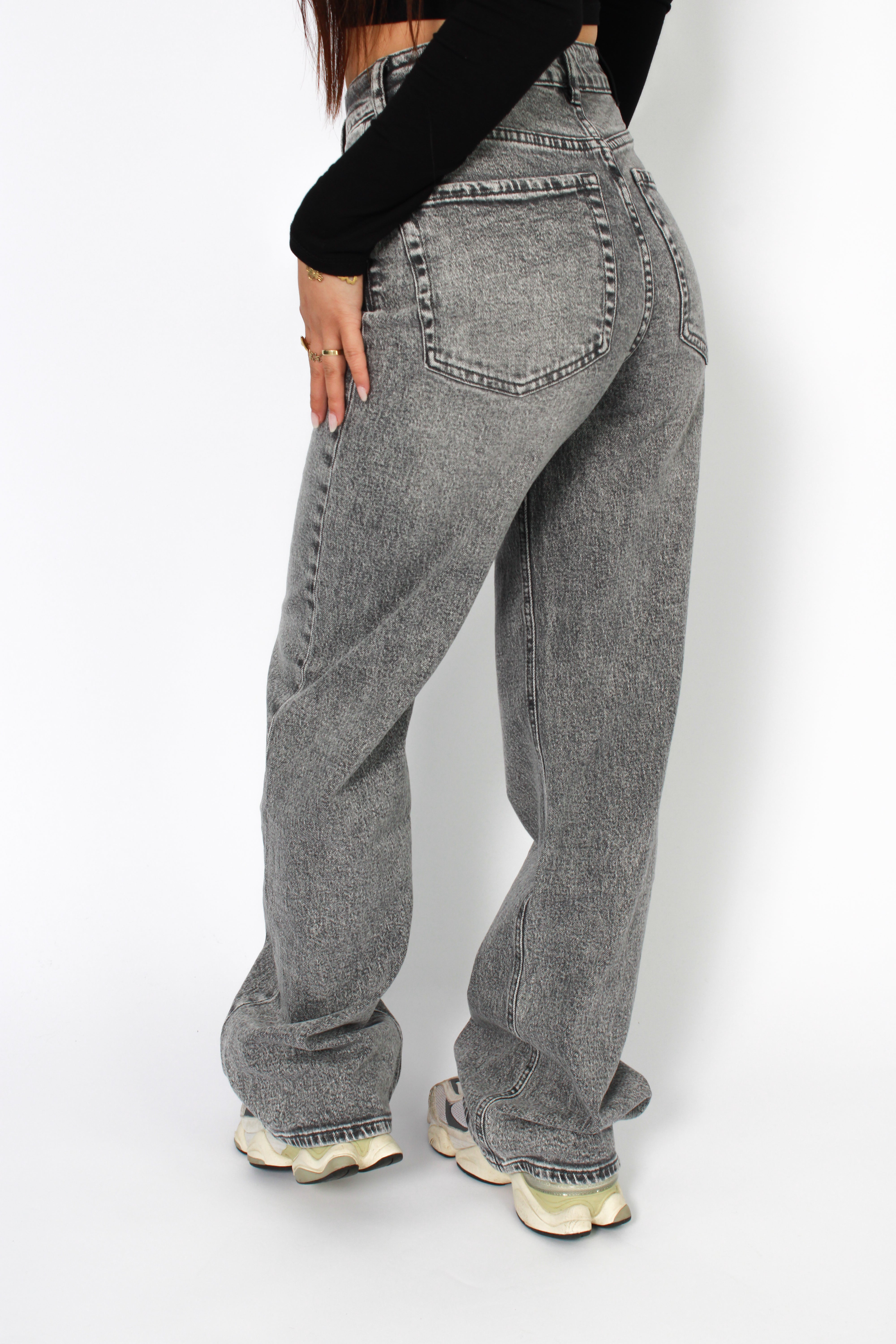 WIDE LEG JEANS 3557 - GREY