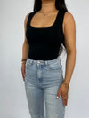 SQUARE TANK TOP - BLACK