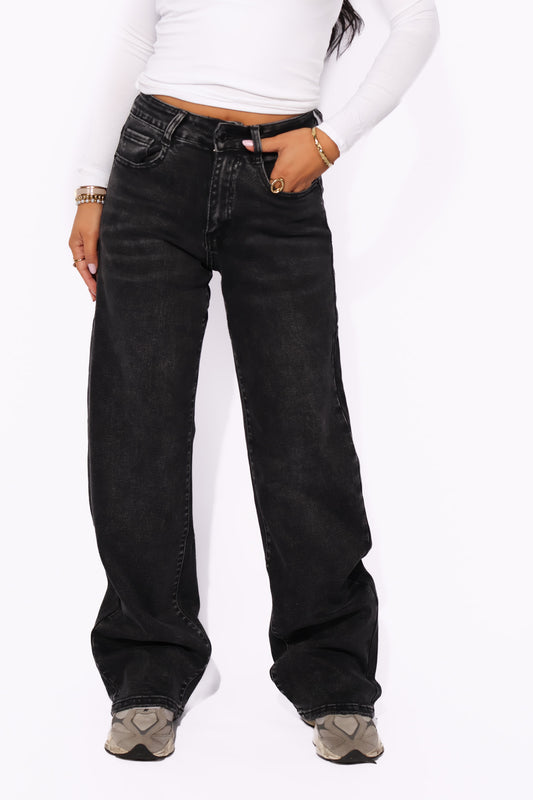 MID WAIST WIDE LEG JEANS 6320-13