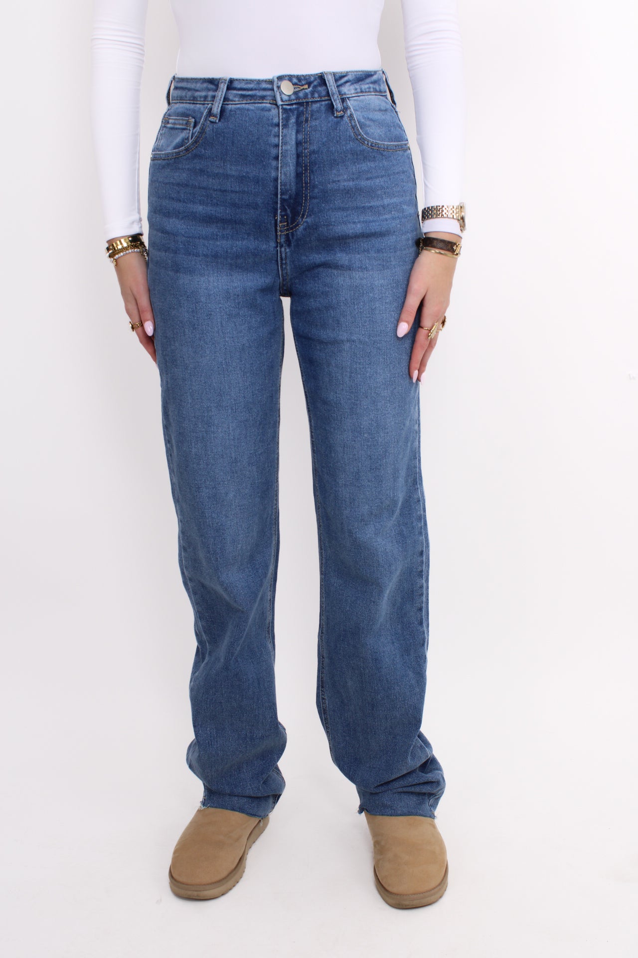 ''TALL'' STRAIGHT LEG JEANS 2630 - MID DENIM