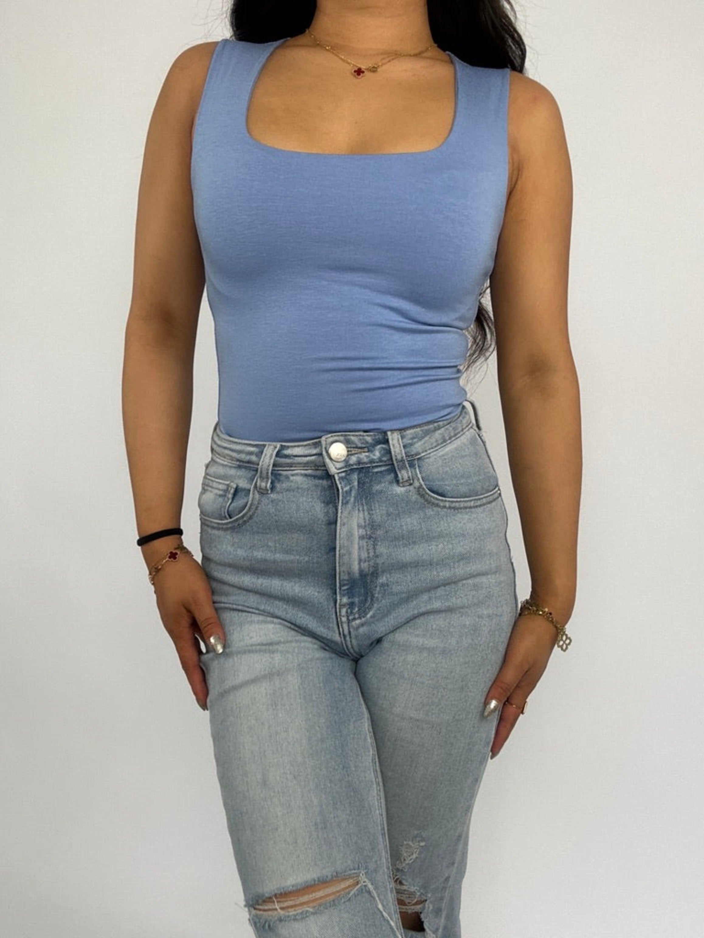 SQUARE TANK TOP - LAVENDEL