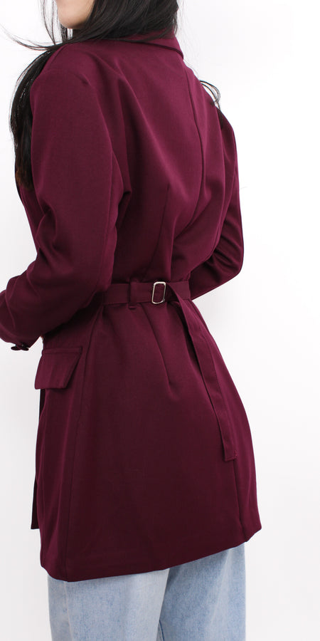 PAIGE BLAZER - PLUM