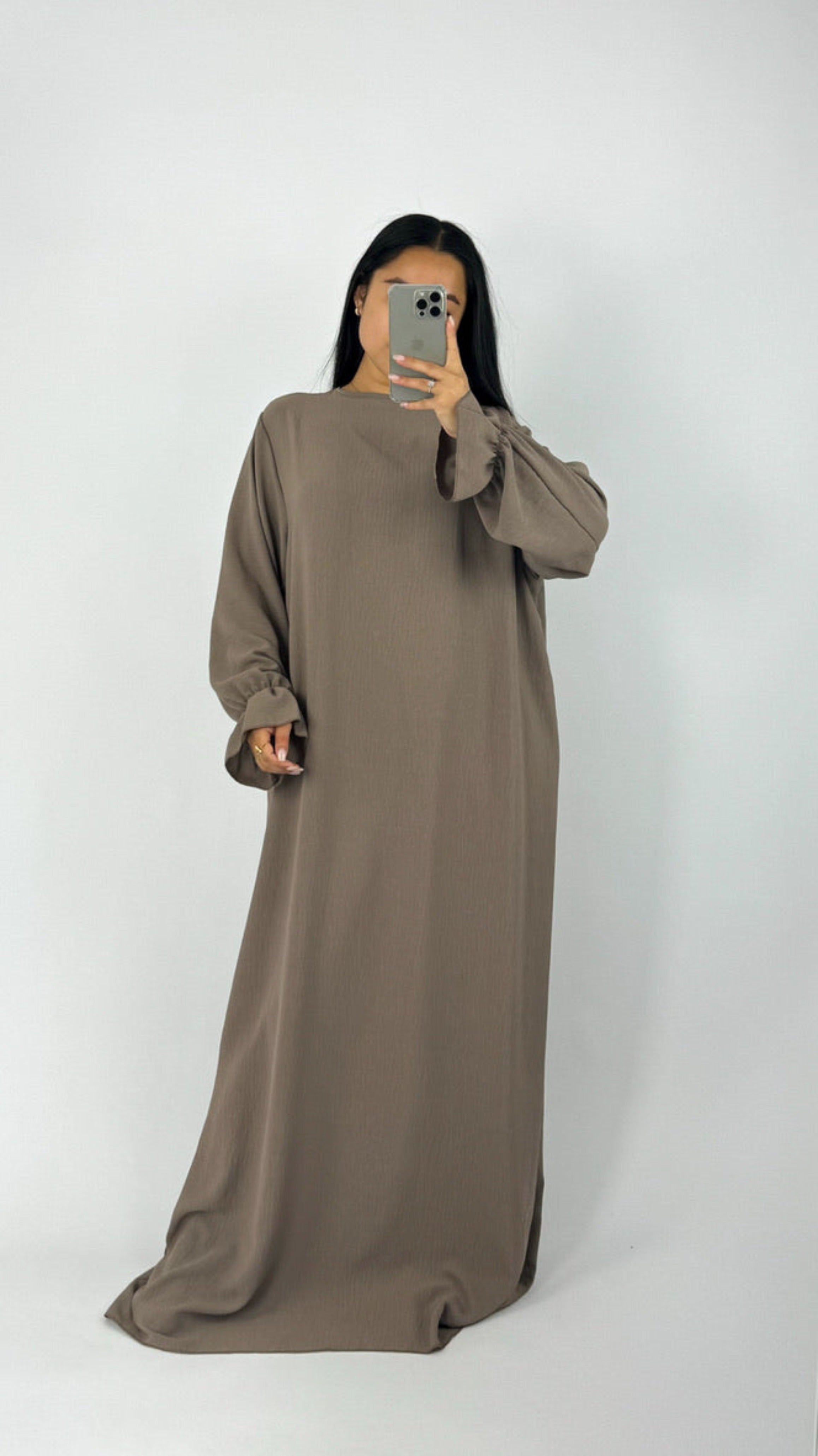 BEYZA DRESS - TAUPE