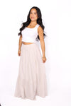 COTTON CLOUD MAXI SKIRT