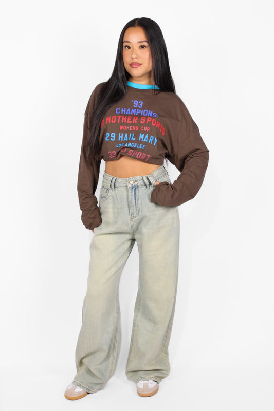 WIDE LEG JEANS 4566