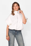 ZIPPER SLEEVELESS HOODIE