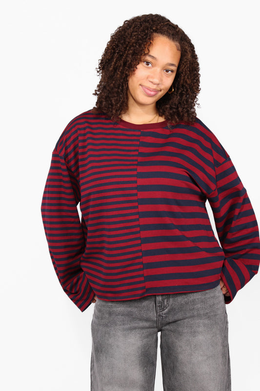 STRIPE AND VIBE LONGSLEEVE