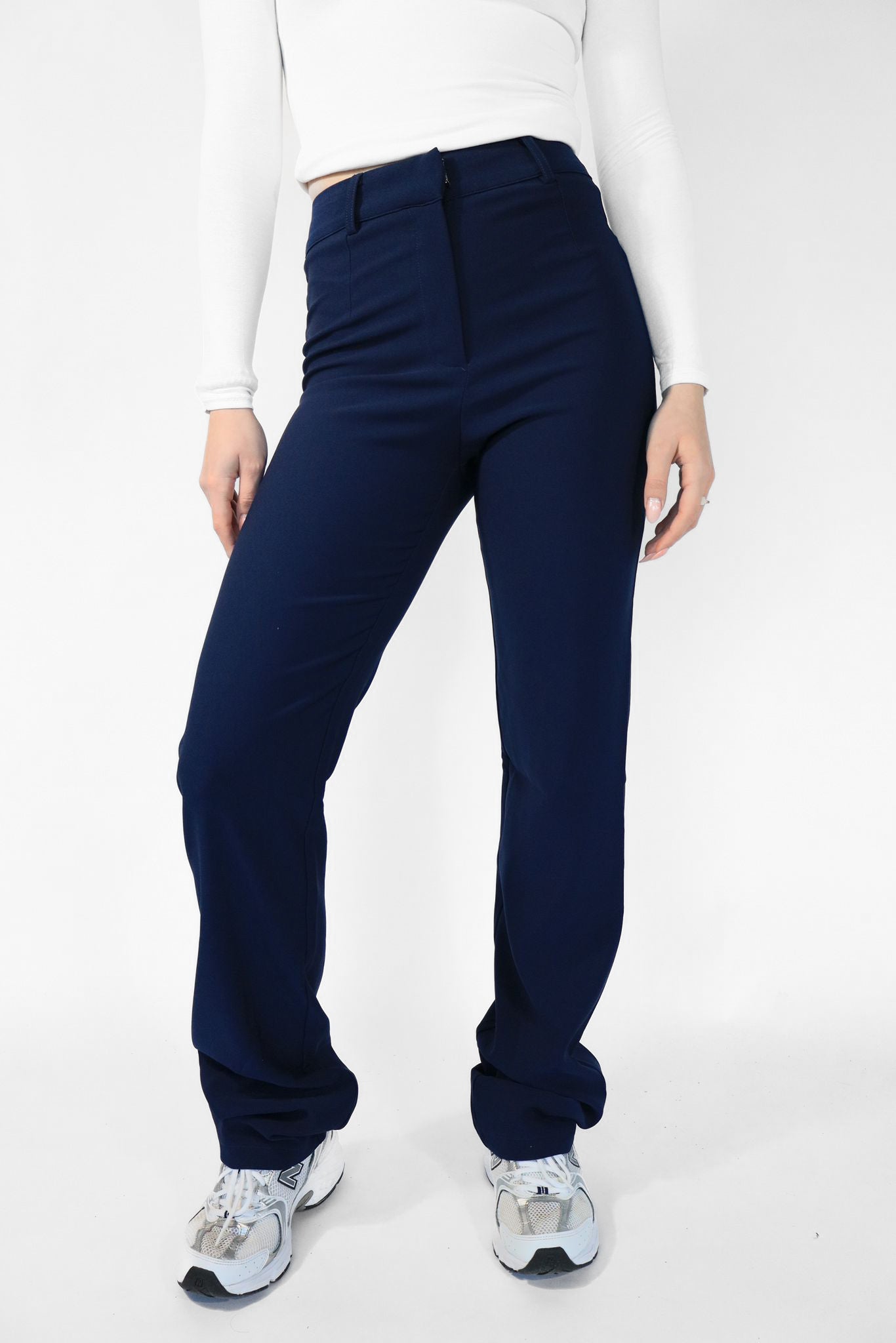 ''TALL'' STRETCH PANTS - NAVY