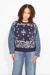 BANDANA DENIM KNIT