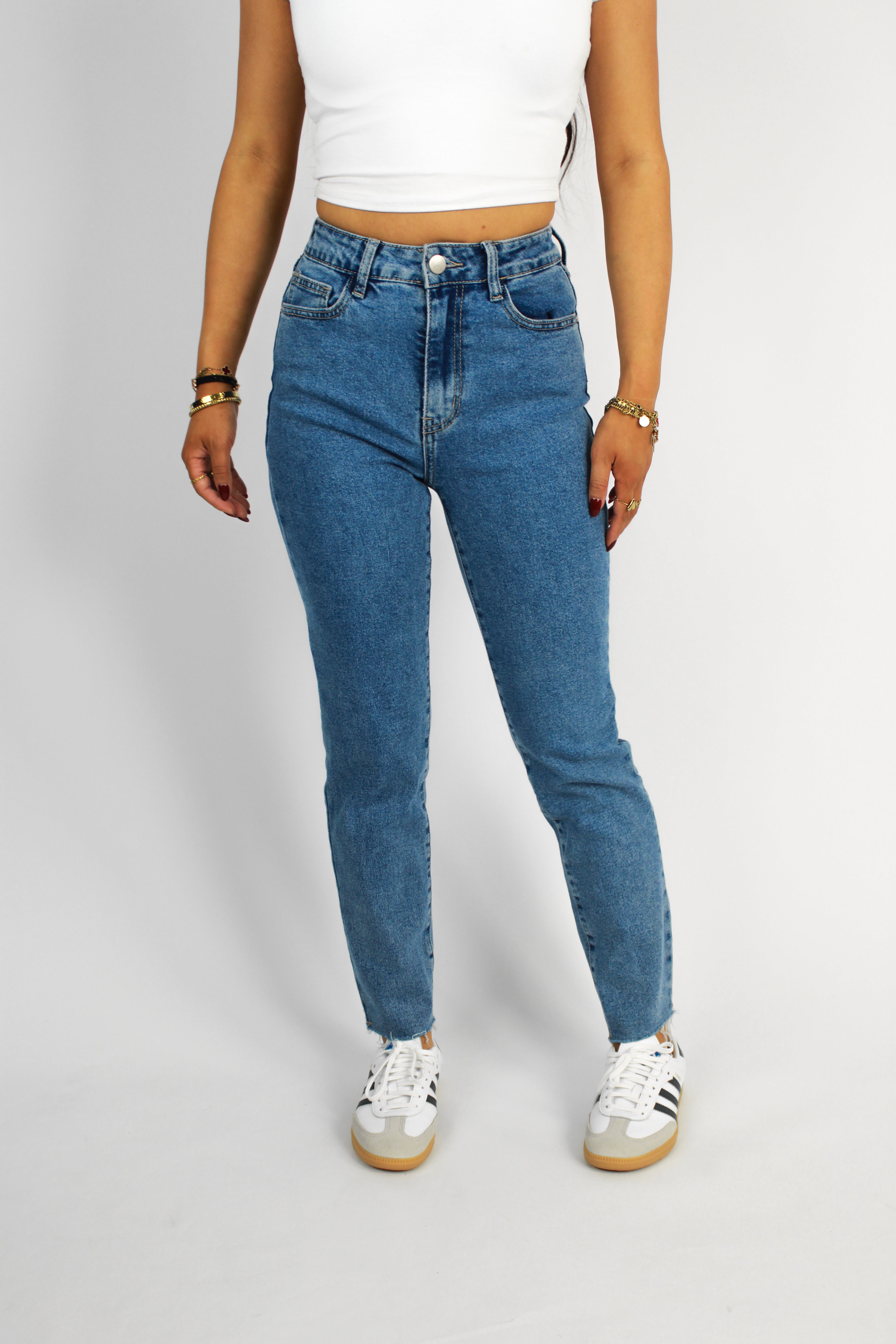 ''PETITE'' MOM JEANS 2618 - DENIM