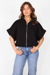 ZIPPER SLEEVELESS HOODIE