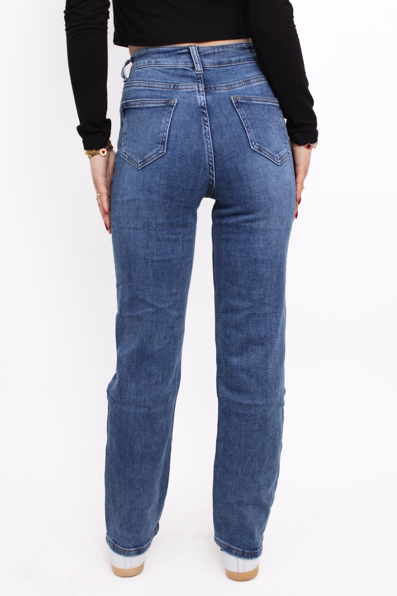 ''PETITE'' STRAIGHT LEG JEANS 5360-3 - DENIM