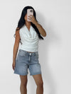 DENIM SHORT GREY